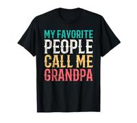 My Favorite People Call Me Grandpa Fathers Day Funny Vintage Camiseta