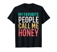 My Favorite People Call Me Honey Mothers Day Funny Vintage Camiseta