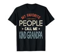 My Favorite People Call Me Kind Abuelo Vintage Día del Padre Camiseta