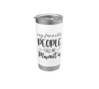 My Favorite People Call Me Mamita Spanish Grandma Hispanic Vaso térmico de acero inoxidable de doble pared