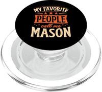 My Favorite People Call Me Mason Nombre Personalizado PopSockets PopGrip para MagSafe