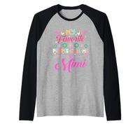My Favorite People Call Me Mimi Funny Día de la Madre Camiseta Manga Raglan