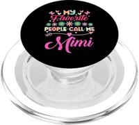 My Favorite People Call Me Mimi Funny Día de la Madre PopSockets PopGrip para MagSafe