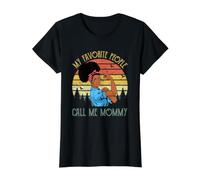 My Favorite People Call Me Mommy Regalos para el Día de la Madre Camiseta gráfica económica, Mujer, Negro, L