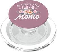 My Favorite People Call Me Momo Floral Birthday Momo PopSockets PopGrip para MagSafe