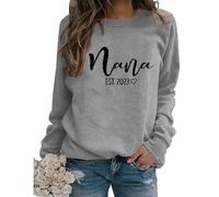 My Favorite People Call Me Nana Grandma Sweatshirts Womens Sunflower Graphic Long Sleeve Crew Neck Blouse Pullover