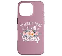 My Favorite People Call Me Nanny Floral Birthday Nanny Carcasa para iPhone 16 Pro