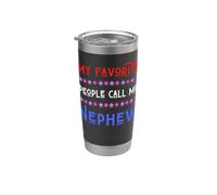 My Favorite People Call Me Nephew USA Patriotic 4 de julio Vaso térmico de acero inoxidable de doble pared