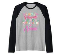 My Favorite People Call Me Nonnie Funny Día de la Madre Camiseta Manga Raglan