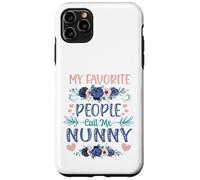 My Favorite People Call Me Nunny Cute Floral Día de la Madre Carcasa para iPhone 11 Pro MAX