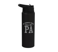 My Favorite People Call Me Pa Vintage Stainless Steel Insulated Water Bottle
