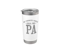 My Favorite People Call Me Pa Vintage Vaso térmico de acero inoxidable de doble pared
