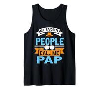 My Favorite People Call Me Pap Funny Father's Day Dad Men Camiseta sin Mangas