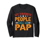 My Favorite People Call Me Pap Funny Father's Day Dad Men Manga Larga