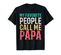 My Favorite People Call Me Papa Fathers Day Funny Vintage Camiseta