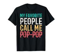 My Favorite People Call Me Pop-Pop Fathers Day Funny Vintage Camiseta