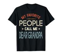 My Favorite People Call Me Querido Abuelo Vintage Día del Padre Camiseta