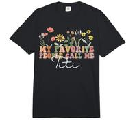 My Favorite People Call Me Titi Spanish Auntie Mother's Day Comfort Colors Adult Heavyweight T-Shirt