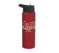 My Favorite People Call Me Titi Spanish Auntie Mother's Day Stainless Steel Insulated Water Bottle