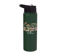My Favorite People Call Me Titi Spanish Auntie Mother's Day Stainless Steel Insulated Water Bottle