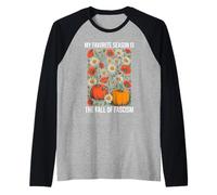 My Favorite Season is Fall of Fascism Resist No King America Camiseta Manga Raglan