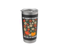 My Favorite Season is Fall of Fascism Resist No King America Vaso térmico de acero inoxidable de doble pared