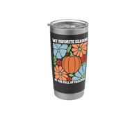 My Favorite Season is the Fall of Fascism Sign Anti Fascism Vaso térmico de acero inoxidable de doble pared