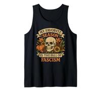 My Favorite Season Is The Fall of Fascism Skull Pumpkin Camiseta sin Mangas