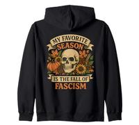 My Favorite Season Is The Fall of Fascism Skull Pumpkin Sudadera con Capucha