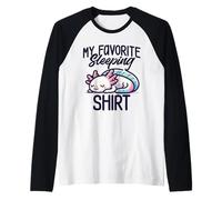 My Favorite Sleeping Shirt - Linda Camiseta de Pijama de ajolote Camiseta Manga Raglan
