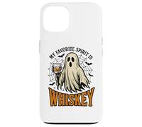 My Favorite Spirit Is Whiskey Funny Ghost Halloween Costume Carcasa para iPhone 13