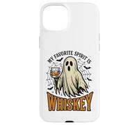 My Favorite Spirit Is Whiskey Funny Ghost Halloween Costume Carcasa para iPhone 15 Plus