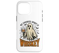 My Favorite Spirit Is Whiskey Funny Ghost Halloween Costume Carcasa para iPhone 16 Pro MAX