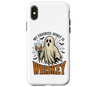 My Favorite Spirit Is Whiskey Funny Ghost Halloween Costume Carcasa para iPhone X/XS