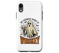My Favorite Spirit Is Whiskey Funny Ghost Halloween Costume Carcasa para iPhone XR