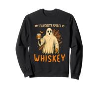My Favorite Spirit Is Whiskey Funny Halloween Ghost Drinking Sudadera