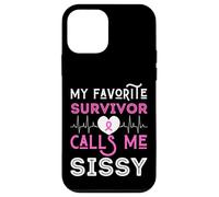 My Favorite Survivor Call Me Sissy Cáncer de Mama Rosa Mujeres Carcasa para iPhone 12 Mini