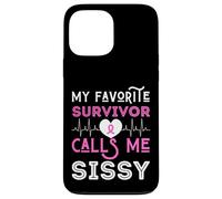 My Favorite Survivor Call Me Sissy Cáncer de Mama Rosa Mujeres Carcasa para iPhone 13 Pro MAX
