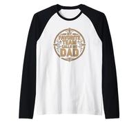 My Favorite Team Call Me Papa Camiseta Manga Raglan