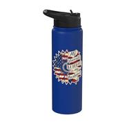 My Favorite Veteran Is My Husband Veterans Day Veteran Wife Stainless Steel Insulated Water Bottle