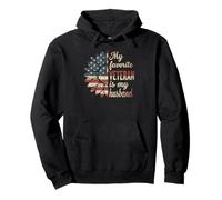My Favorite Veteran Is My Husband Veterans Day Veteran Wife Sudadera con Capucha
