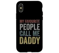 My Favourite People Call Me Daddy - Cool Retro Father's Day Carcasa para iPhone X/XS