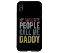 My Favourite People Call Me Daddy - Cool Retro Father's Day Carcasa para iPhone XS MAX
