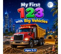 My First 123 with Big Vehicles: Fun and Easy Toddler Learning Book with Cars, Trucks, Excavators & Bulldozers for Kids Ages 3-5 (My First Vehicles Learning Series)