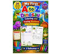 My First A to Z Dinosaur Coloring and Tracing Workbook: 26 Adorable Dinosaurs from A to Z | Coloring Pages, Alphabet Letter Tracing and Early Learning ... 3-6 | Preschool and Kindergarten Workbook
