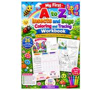 My First A to Z Insects and Bugs Coloring and Tracing Workbook: Fun Alphabet Learning Activities for Kids Ages 3-6 | Learn ABC Letters with Cute ... Tracing, Early Writing & Fine Motor Skills