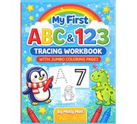 My First ABC & 123 Tracing Workbook: With Jumbo Coloring Pages for Kids Ages 3-6
