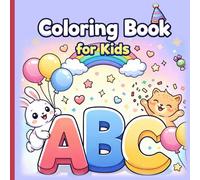 My First ABC Animals Coloring Book: Fun Animals Doing Activities • Big Easy Pages to Color • Learn Letters & Simple Words • Ages 3-6