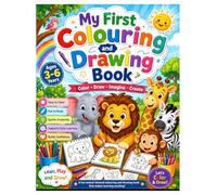 My First Animal Coloring and Drawing Book for Kids Ages 3-6: Color and Draw Cute Animals | Fun Activity Book for Toddlers, Preschoolers & Kindergarten Kids | Easy Coloring Pages with Drawing Practice
