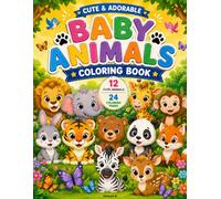 My First Animal Coloring Book: Cute and Easy Animals for Kids Ages 3-8 | Big Bold Outlines for Fun Learning